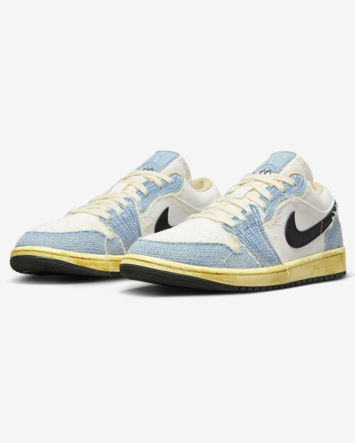 Air Jordan 1 Low Sashiko Denim FN7670-493