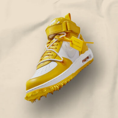 Off-White x Nike Air Force 1 Mid Varsity Maize DR0500-101