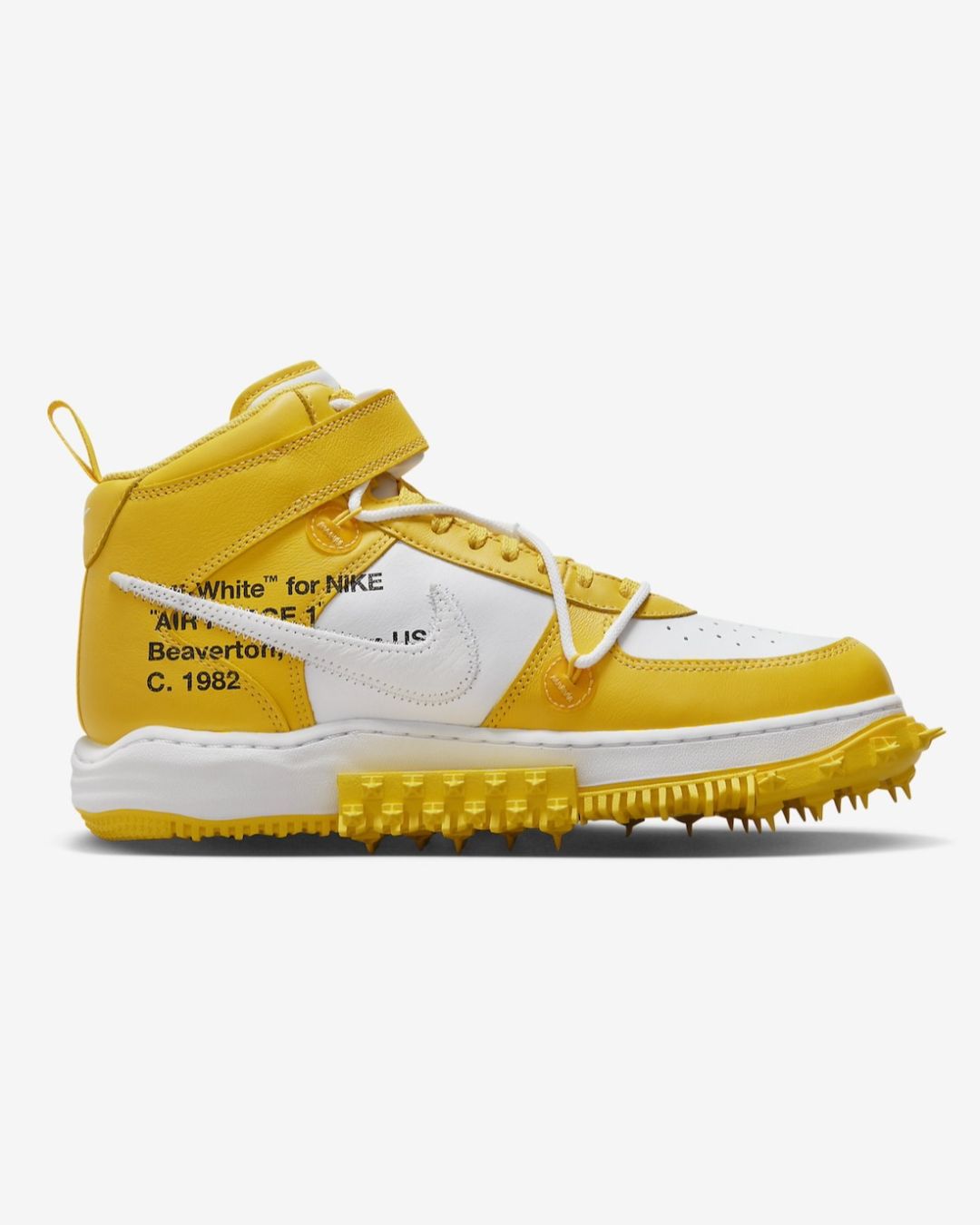 Off-White x Nike Air Force 1 Mid Varsity Maize DR0500-101