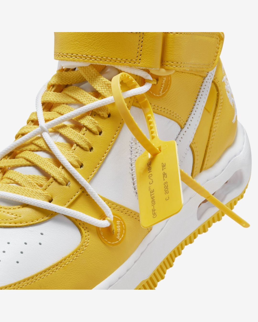 Off-White x Nike Air Force 1 Mid Varsity Maize DR0500-101