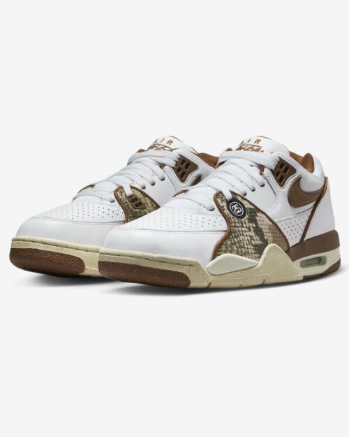Air Flight 89 Low x Stüssy White and Pecan