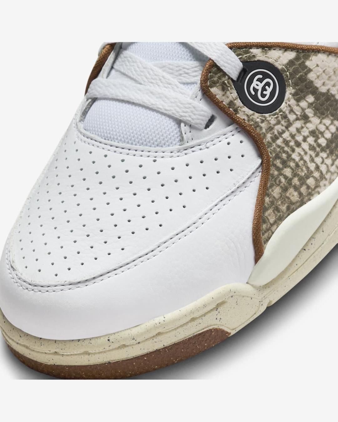 Air Flight 89 Low x Stüssy White and Pecan