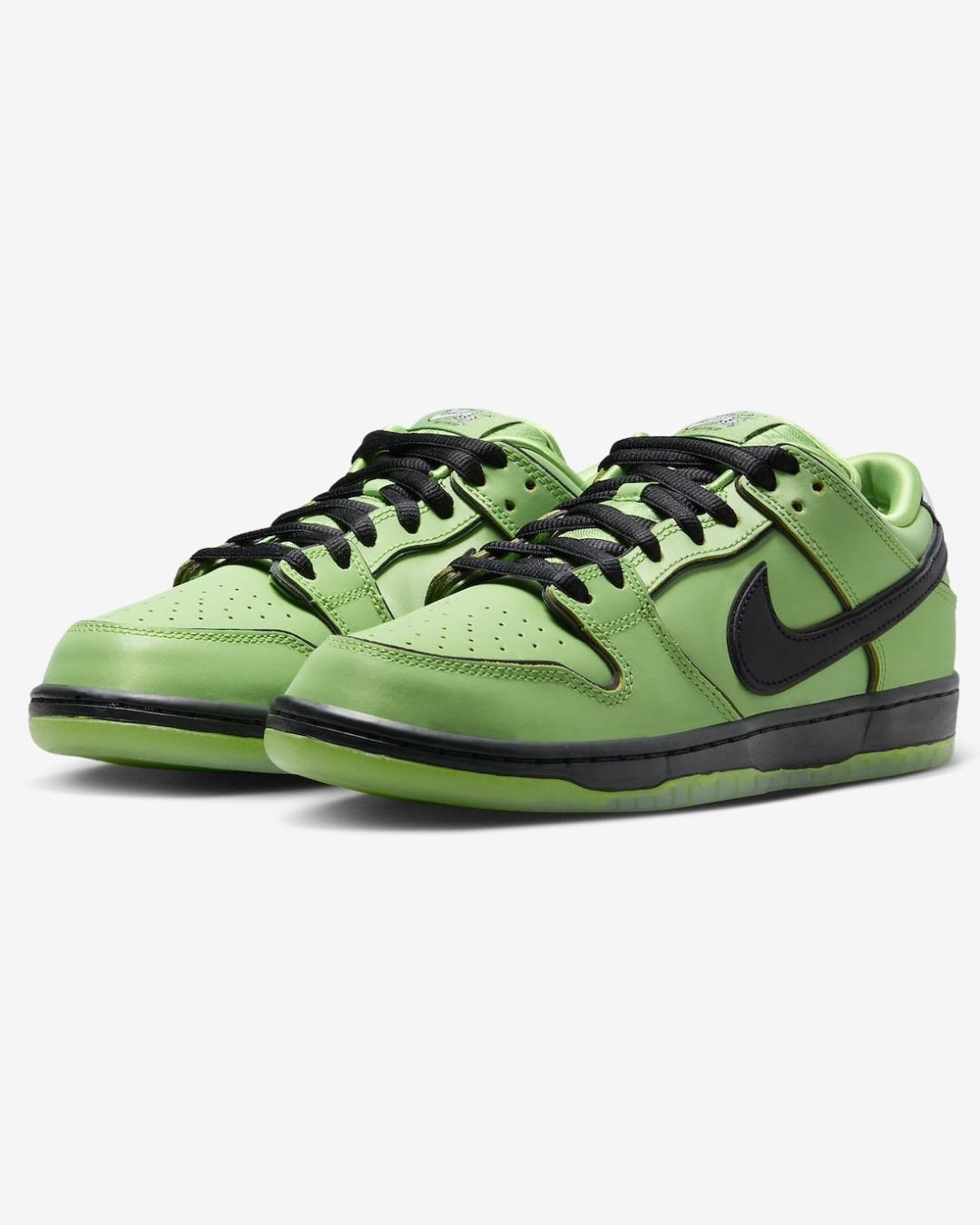 The Powerpuff Girls x Nike SB Dunk Low Buttercup FZ8319-300