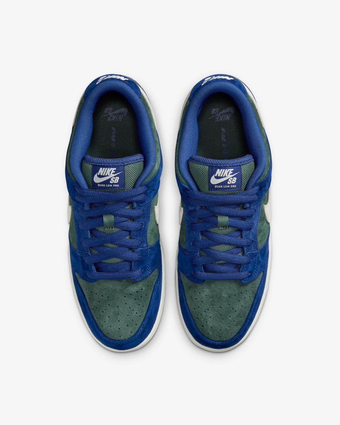 Nike SB Dunk Low Deep Royal Blue et Vintage Green HF3704-400