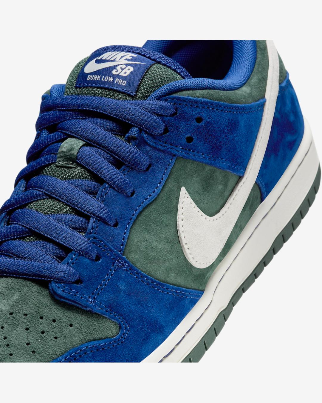 Nike SB Dunk Low Deep Royal Blue et Vintage Green HF3704-400