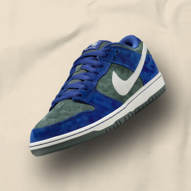 Nike SB Dunk Low Deep Royal Blue and Vintage Green HF3704-400