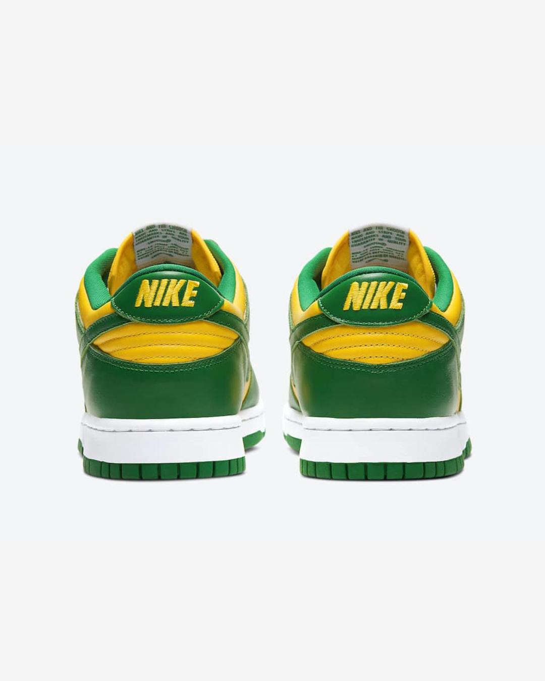 Nike Dunk Low Pine Green and Varsity Maize