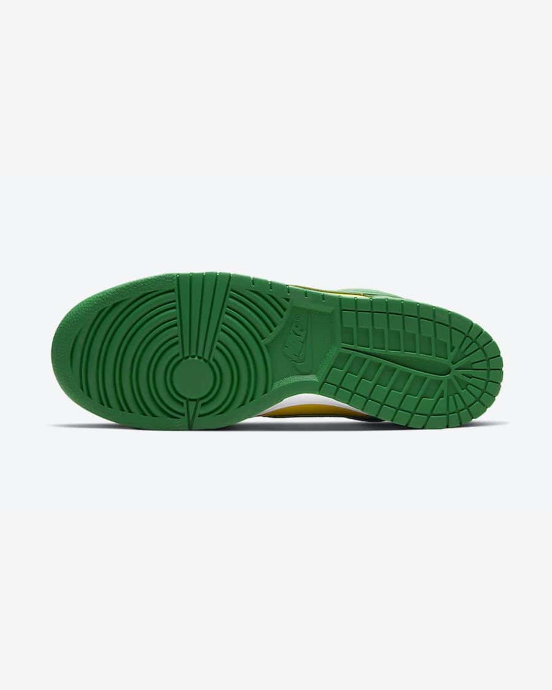 Nike Dunk Low Pine Green and Varsity Maize