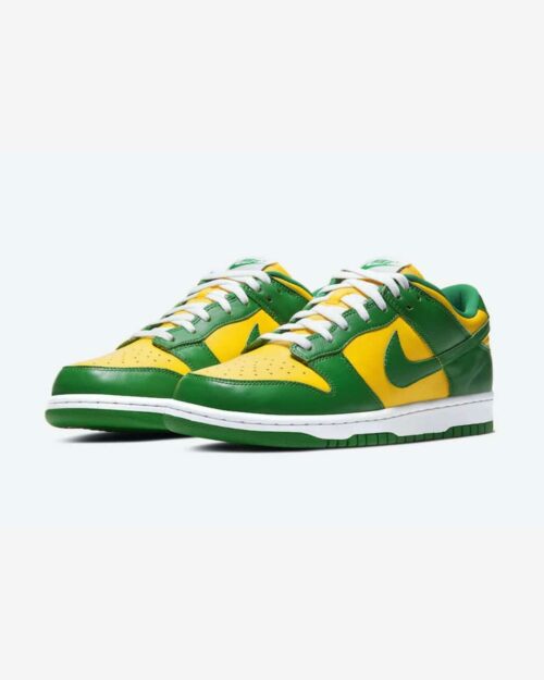 Nike Dunk Low Pine Green and Varsity Maize