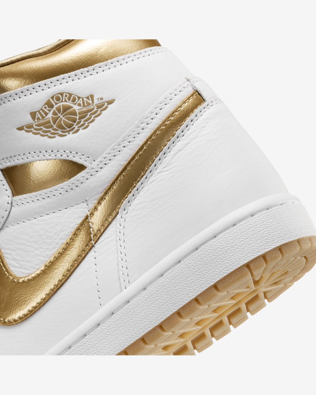 Air Jordan 1 High OG White and Gold FD2596-107