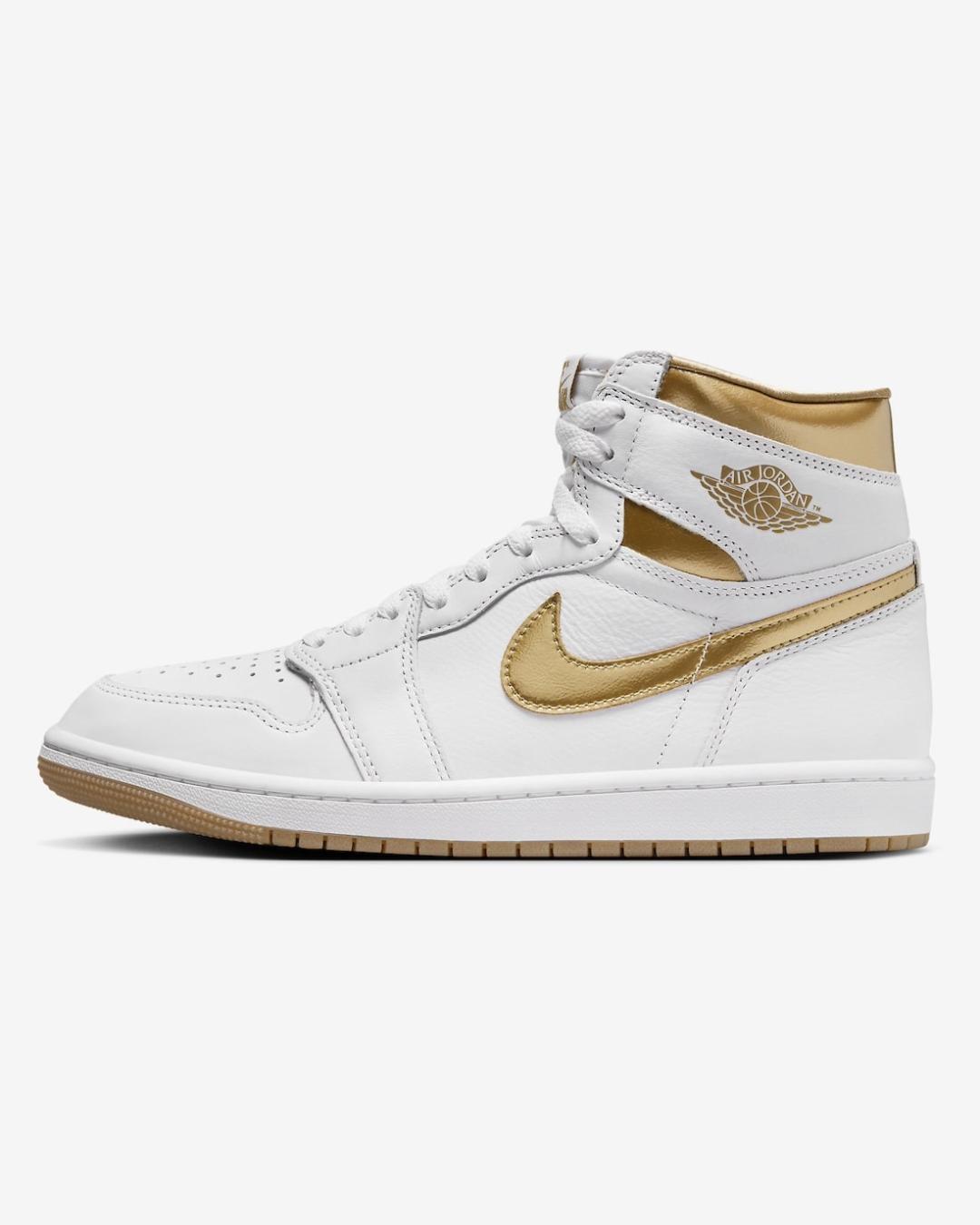 Air Jordan 1 High OG White and Gold FD2596-107