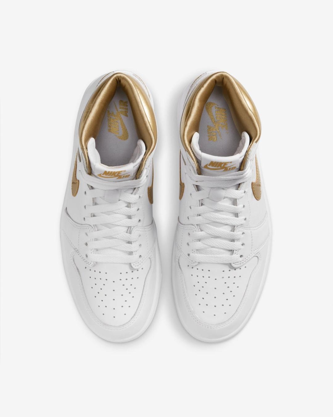 Air Jordan 1 High OG White and Gold FD2596-107