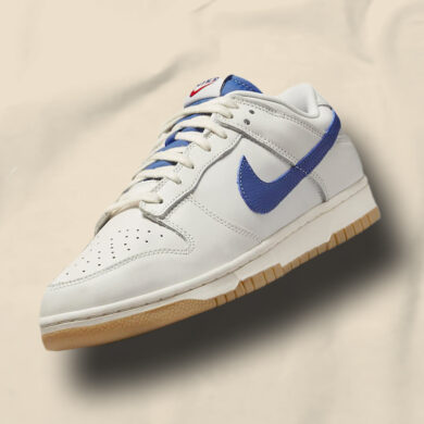 Nike Dunk Low SE Sail and Dark Marina Blue