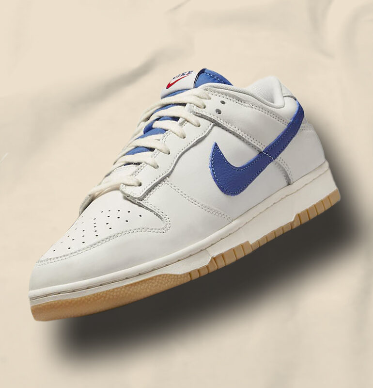 Nike Dunk Low SE Sail and Dark Marina Blue